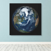 雲と海氷の地球2 キャンバスプリント (インサイチュ (ウッドフロア))
