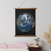 雲と海氷の地球2 吊り下げ型タペストリー (寝室)