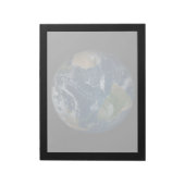 雲と海氷を持つ地球 ノートパッド (回転)