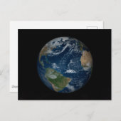 雲と海氷を持つ地球 ポストカード (正面/裏面)