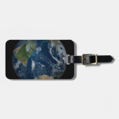 雲と海氷を持つ地球 ラゲッジタグ (正面横)
