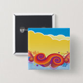 雲と渦巻き 缶バッジ (正面&裏面)