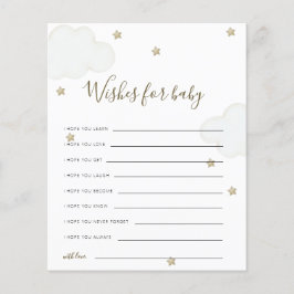 雲と男女兼用星がベビーを願う