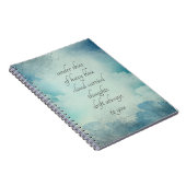 雲と空の思考お洒落ヴィンテージスタイル ノートブック (右側)