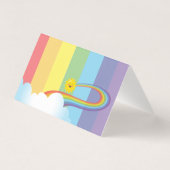 雲と虹の子供の誕生日パーソナライズ (裏面)