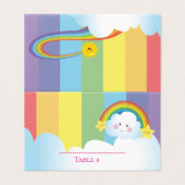 雲と虹の子供の誕生日パーソナライズ (外部フラット)