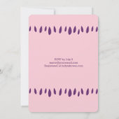 雲と赤ちゃんシャワー 招待状 (裏面)