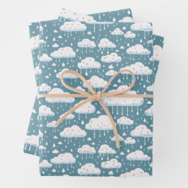 雲と雨 ラッピングペーパーシート