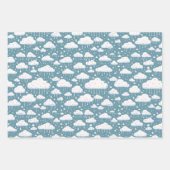 雲と雨 ラッピングペーパーシート (正面)
