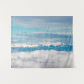 雲と雪の山トリグラフ タペストリー (正面(横))