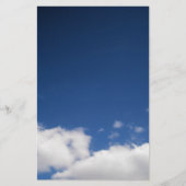 雲と青い空の文房具 便箋 (正面)