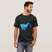 雲と青い鯨 Tシャツ (正面フル)