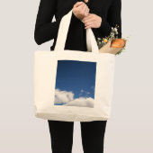 雲と青空 ラージトートバッグ (正面(商品))