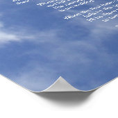 雲と青空 – 私のポスターのために泣かない ポスター (角)