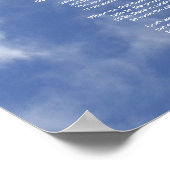 雲と青空 – 私の詩のために泣かない ポスター (角)