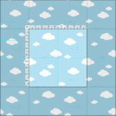 雲と風 ファブリック (タイル)
