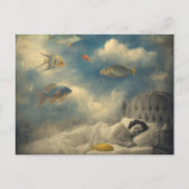 雲と魚の海で眠る ポストカード (正面)