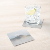 雲によって囲まれる出血させた城 スクエアペーパーコースター (インサイチュ)