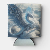 雲に包まれたドラゴンの大迫力デザイン 缶クーラー (正面)