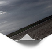 雲に包まれた冬の空 ポスター (角)