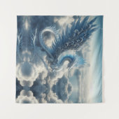 雲に囲まれた竜 タペストリー (正面(横))