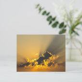 雲に染まる夕焼け ポストカード (スタンド正面)