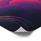 雲に歩くすカラフルる ポスター (角)