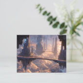 雲に浮かぶ大都市 ポストカード (スタンド正面)