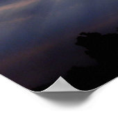 雲に照らされた日光 ポスター (角)