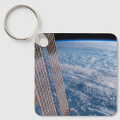 雲に覆われたタスマンとサンゴの海。 キーホルダー (正面)