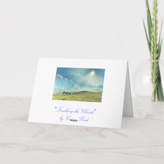 雲に触れること カード (裏面)
