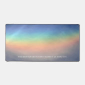 雲に輝く美しい虹 デスクマット (正面)
