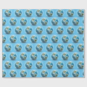 雲のある惑星・地球 ラッピングペーパー (フラット)