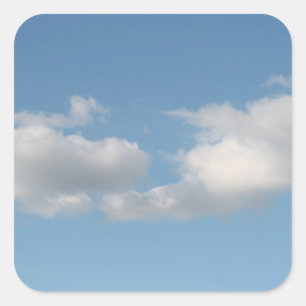 雲のある空。 スクエアシール
