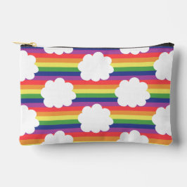雲のある虹 アクセサリーポーチ