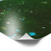 雲のある青空の下のピンクの花 – 自然 フォトプリント            (角)