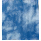 雲のある青空の写真 シャワーカーテン (正面)