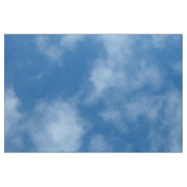 雲のある青空の写真 ファブリック