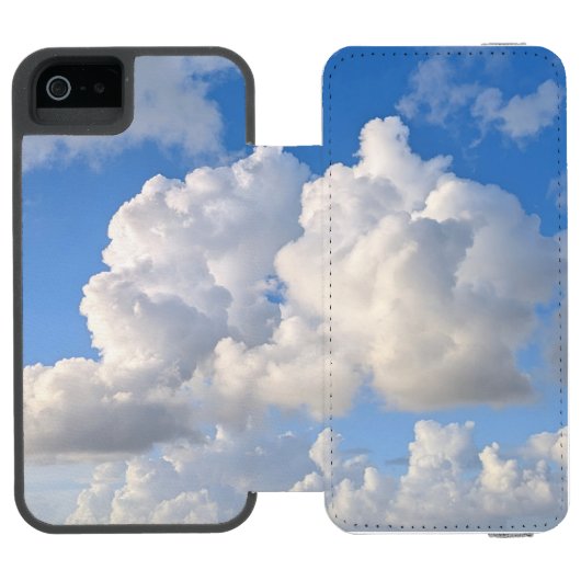雲のある青空の写真 INCIPIO iPhoneウォレットケース (フォリオ Open)