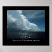 雲のおもしろいデポやる気を起こさせるスター2 ポスター (正面)