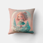 雲のおもしろい装飾用クッションの小さな人形 クッション (裏面)