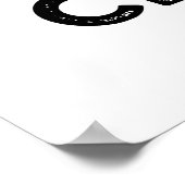 雲のかわいい音楽の天気予報を叫ぶ ポスター (角)