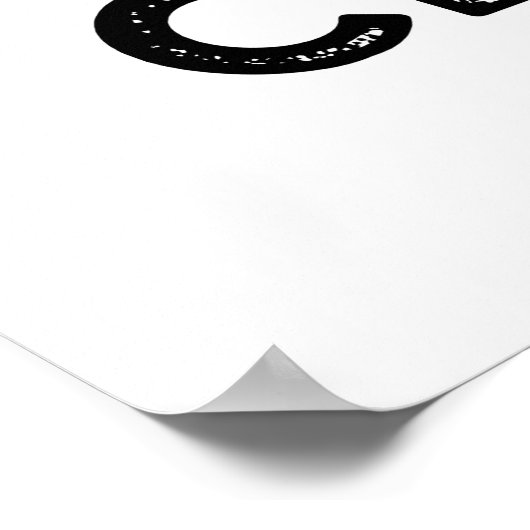 雲のかわいい音楽の天気予報を叫ぶ ポスター (角)