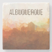 雲のアルバカーキニューメキシコのスカイライン ストーンコースター (正面)