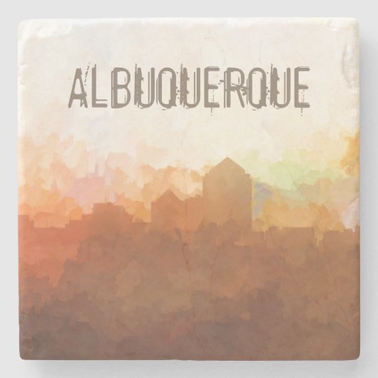 雲のアルバカーキニューメキシコのスカイライン ストーンコースター (正面)