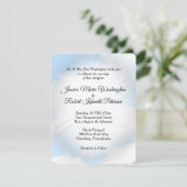 雲のウェディング招待状 招待状 (スタンド正面)