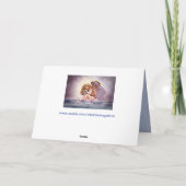 雲のエンジェルグリーティングカード カード (裏面)