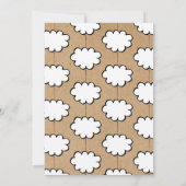 雲のオブジェの洗礼 誕生記念 招待状 (裏面)