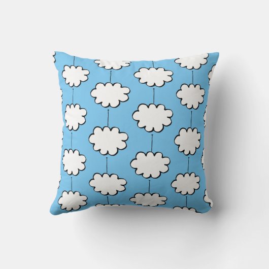 雲のオブジェ クッション (裏面)