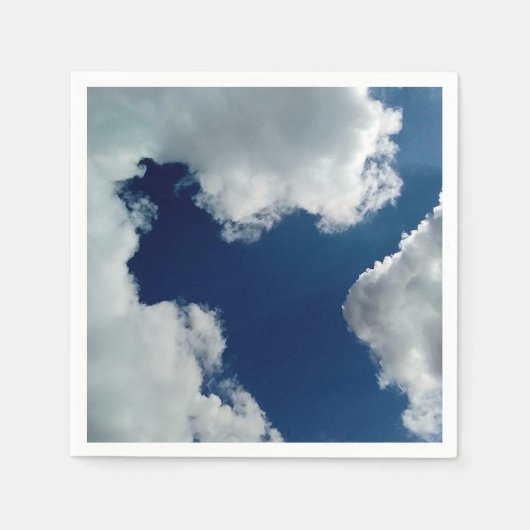 雲のカーブ スタンダードカクテルナプキン (正面)